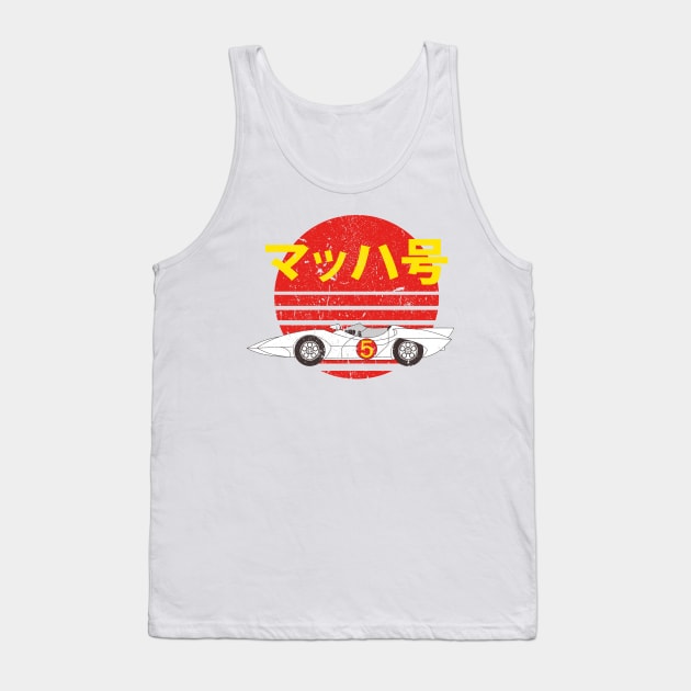 Mach 5 - Speed Retro Tank Top by Sachpica